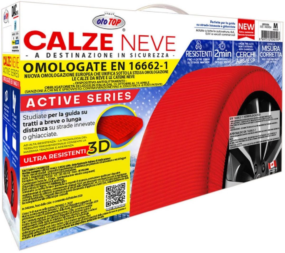 Schneesocken active series 2er-Set, Grösse XL