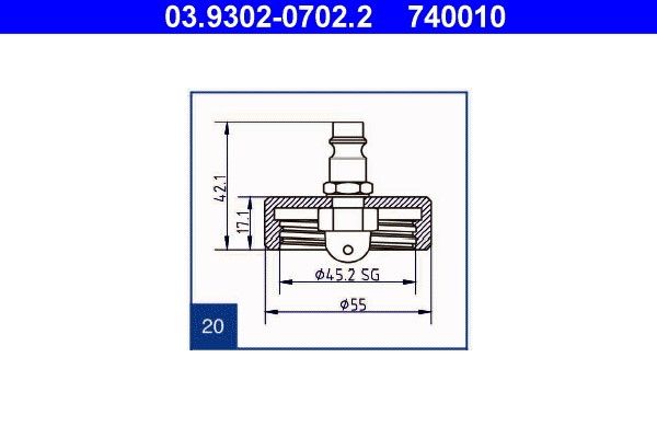 Entlfterstutzen 20 