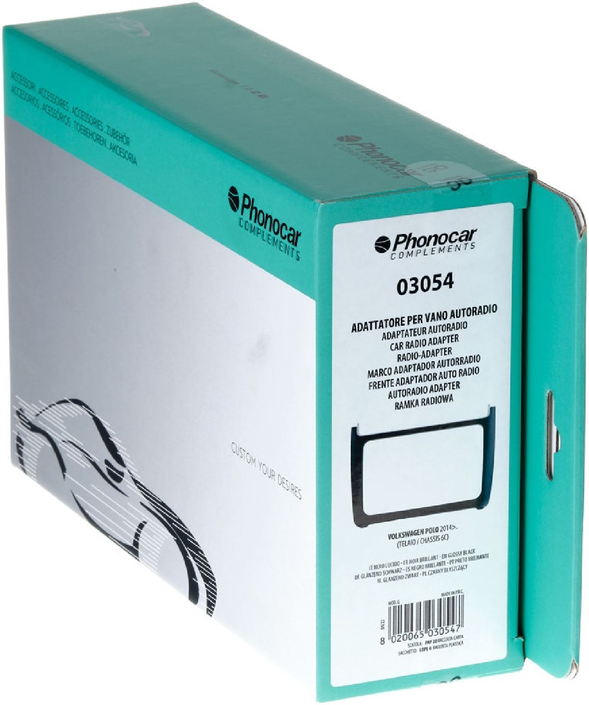 Radioblende schwarz glnzend VW