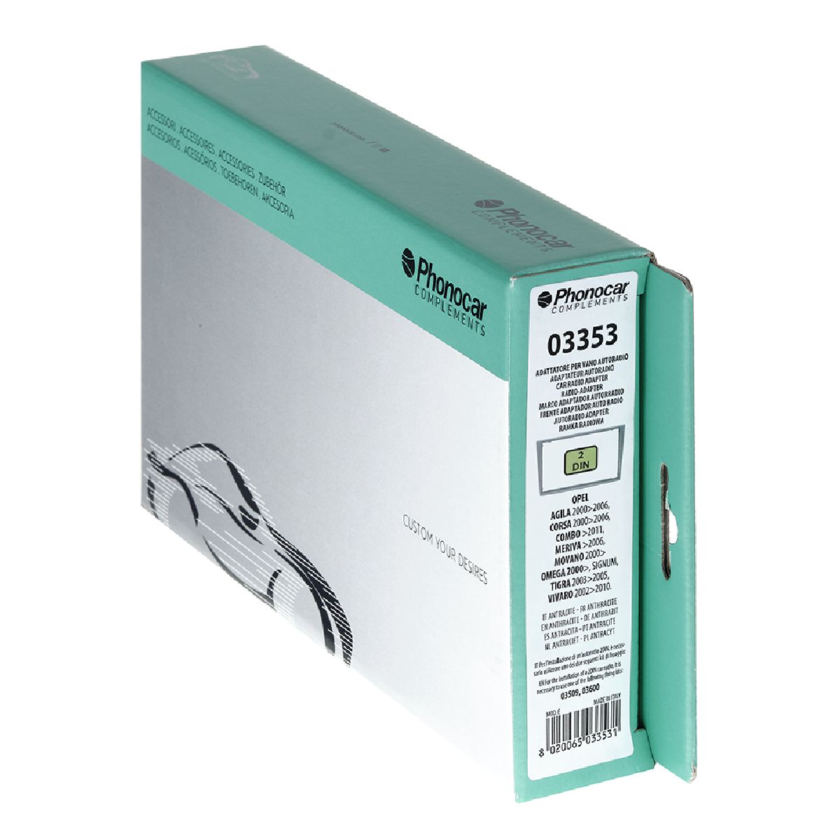 Radioblende anthrazit Opel