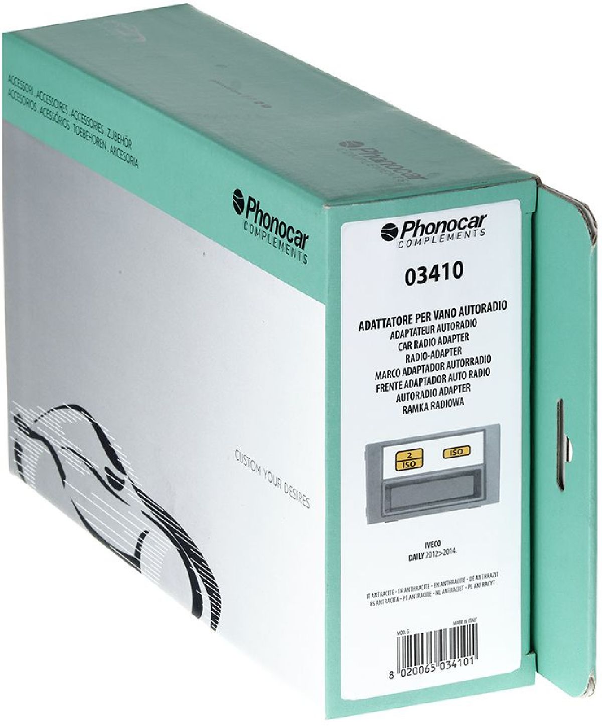 Radioblende Schwarz Iveco