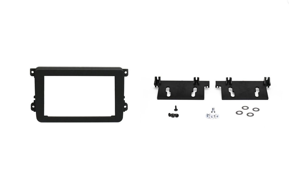 Radioblende schwarz, 2-DIN