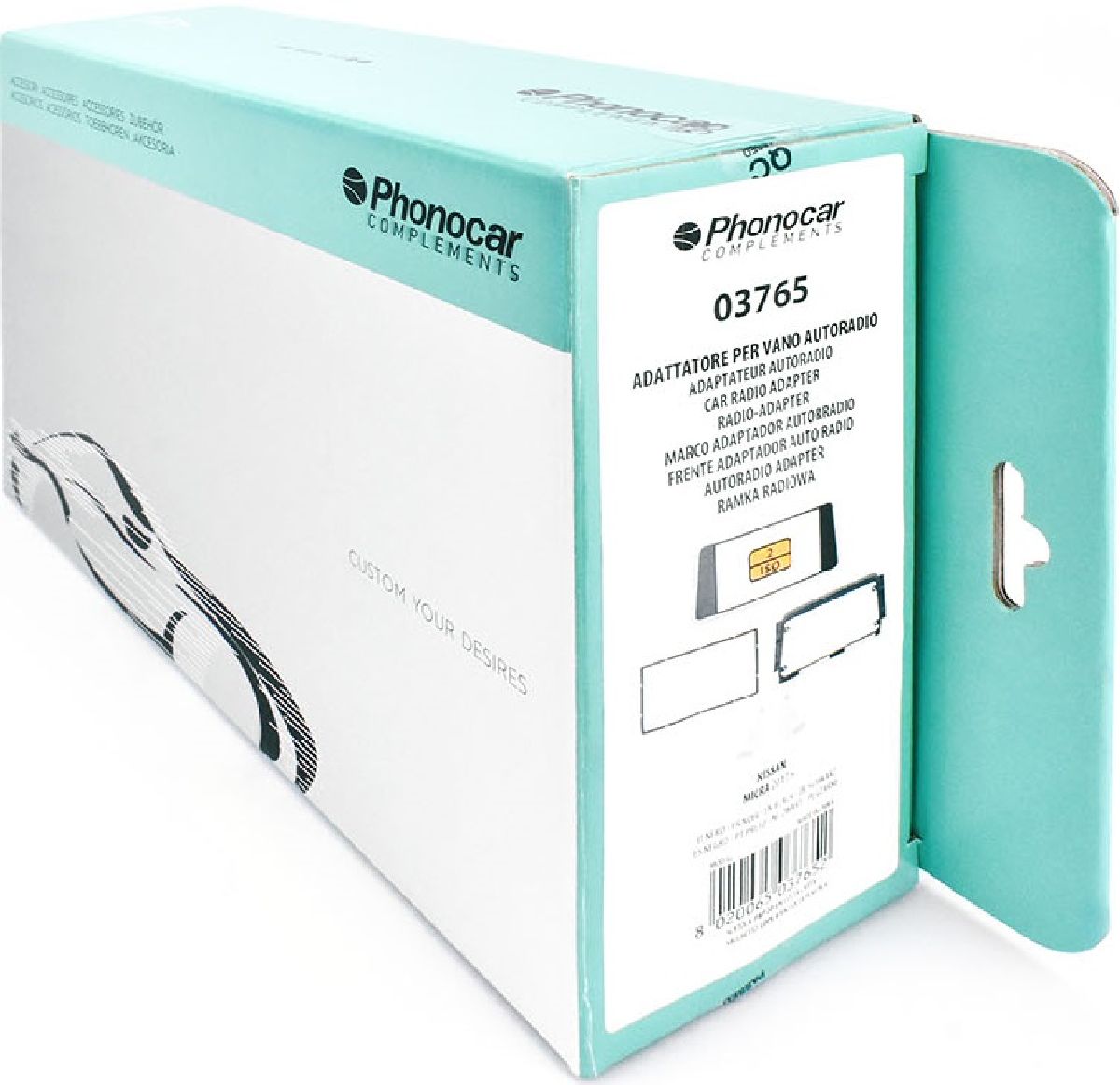 Kit cache-radio noir Nissan