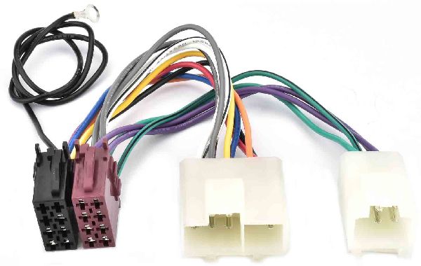 Kit de montage alimentation+haut parleur connecteur ISO