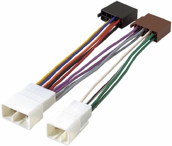 Kit de montage alimentation+haut parleur connecteur ISO