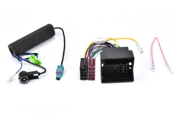 Kit de montage alimentation+haut parleur connecteur ISO + Adaptateur d'antenne