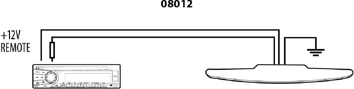 Antenne à coller pour vitre AM/FM
