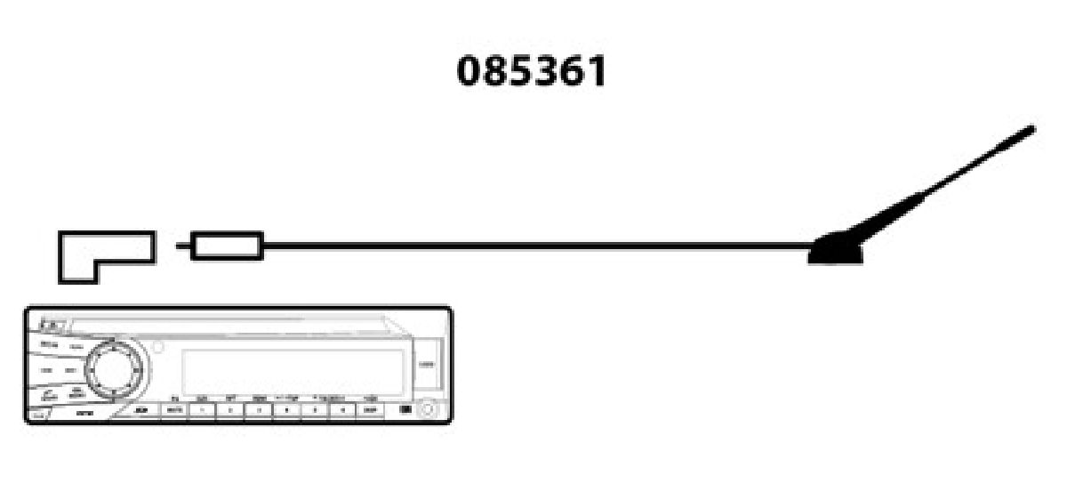 Adaptateur d'antenne AM/FM Universel, DIN - ISO