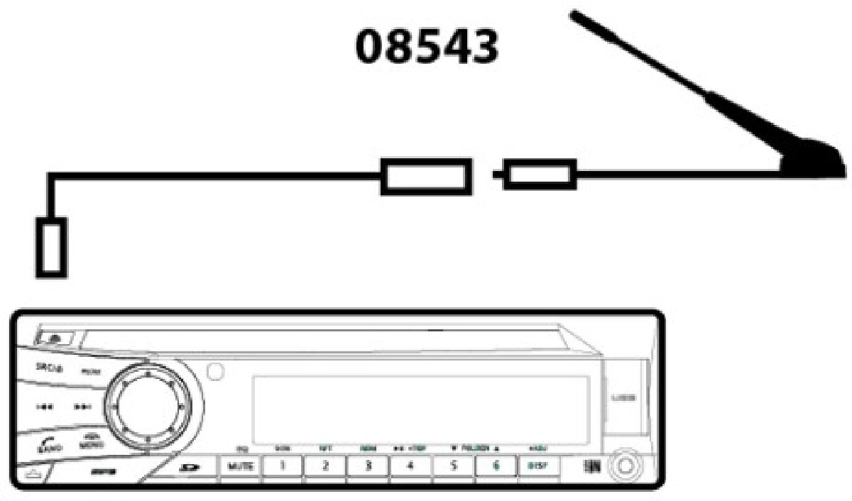 Antennenadapter mit 27cm Kabel Fakra --> DIN