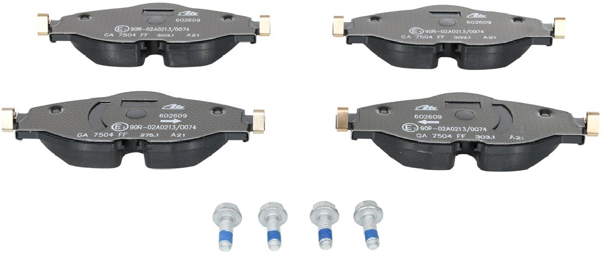 Bremsbelagsatz, Scheibenbremse