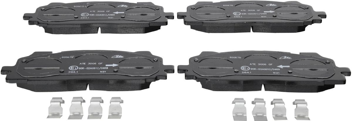 Bremsbelagsatz, Scheibenbremse