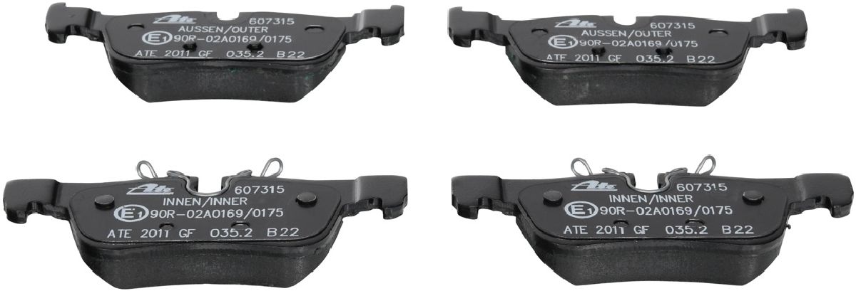 Bremsbelagsatz, Scheibenbremse