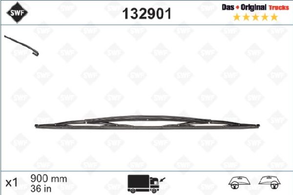 SWF Wischblatt LKW 900 mm *kli