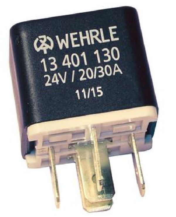 WEHRLE Wechselrelais 24V 20/30 Amp. mit Lasche