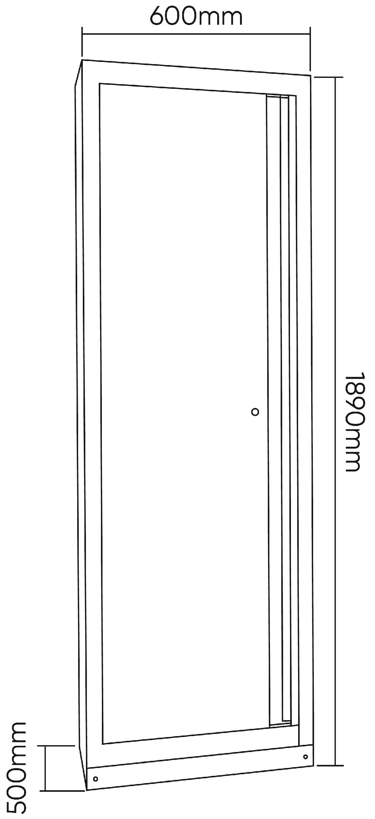 Hochschrank 600x500x1890mm