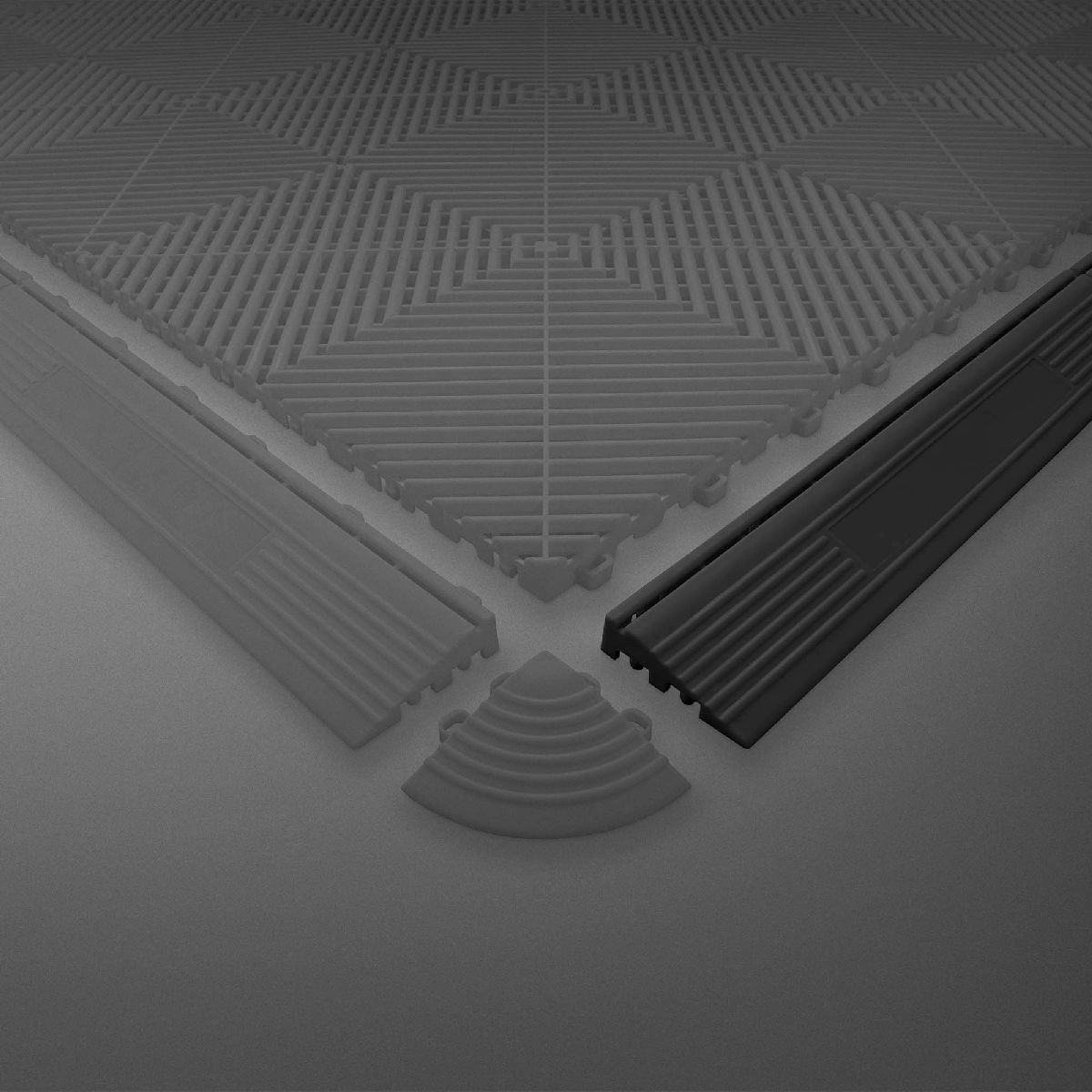 Profil� pour carrelage 40x7x1.8cm (m�le) noir