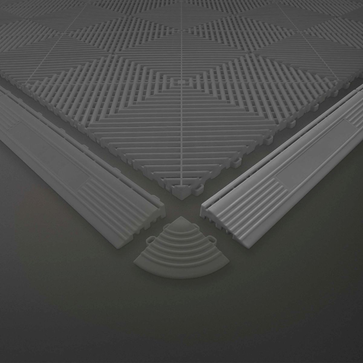 Profil� pour carrelage 40x7x1.8cm (m�le) gris