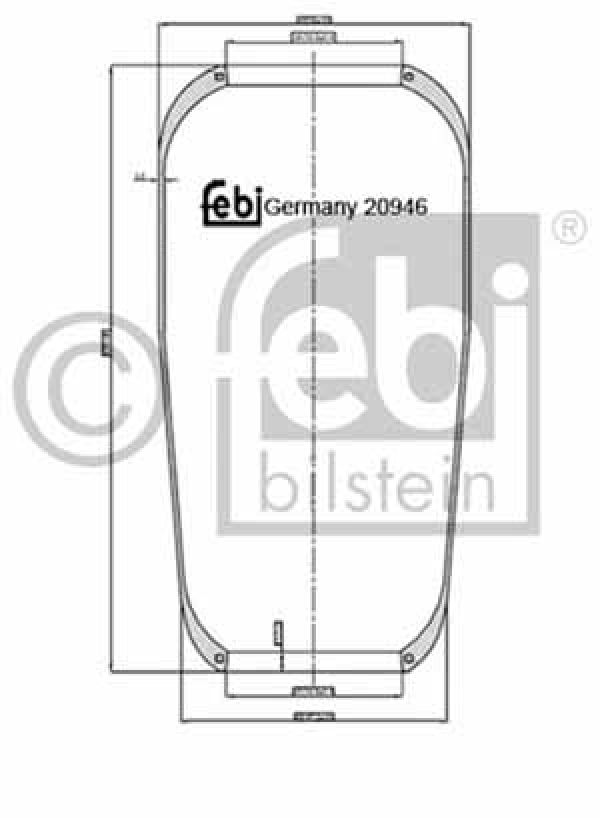 Luftfederbalg  Febi gerollt (Evobus) (BSGAR)