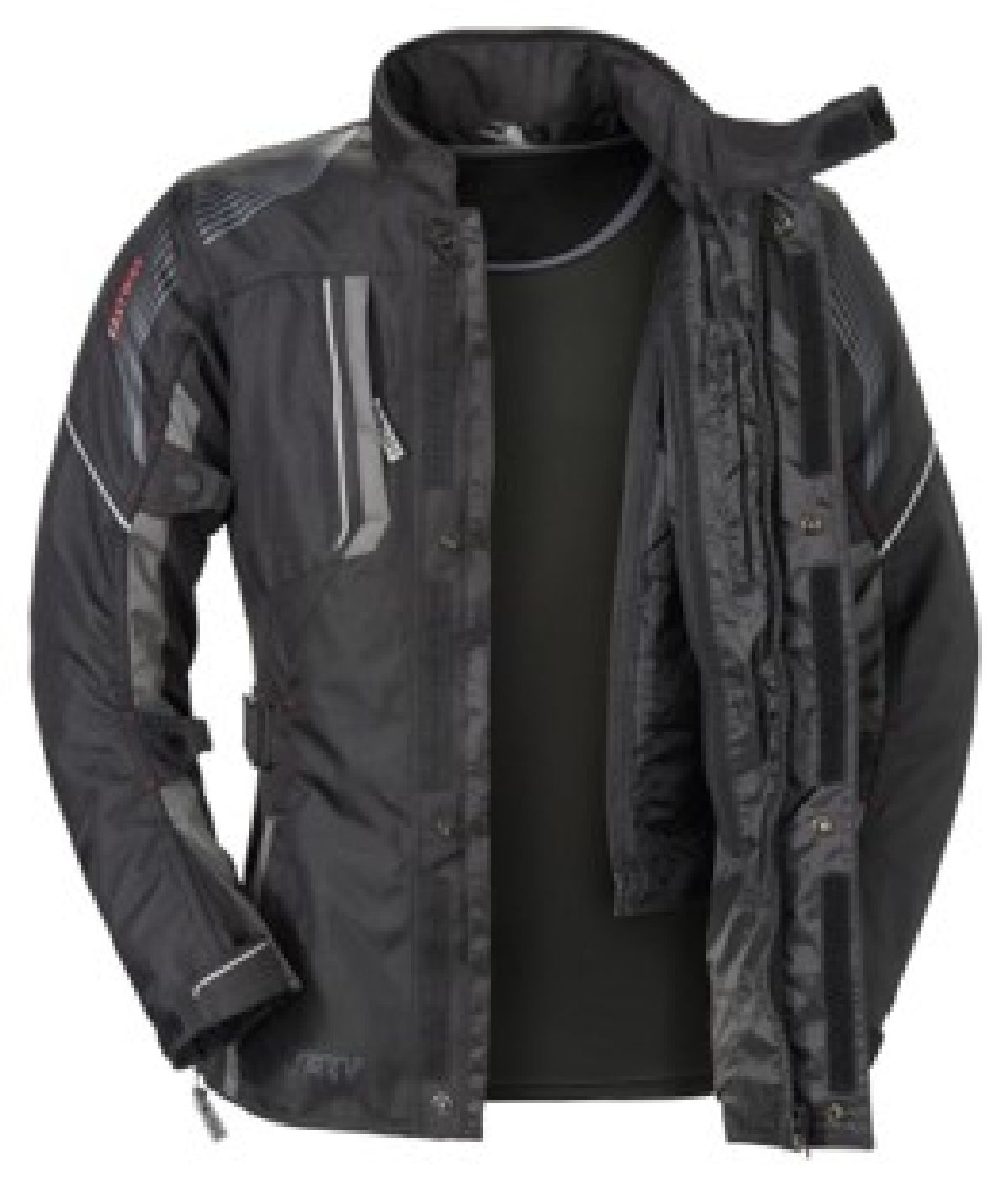 Textiljacke, Grsse 56 schwarz/grau