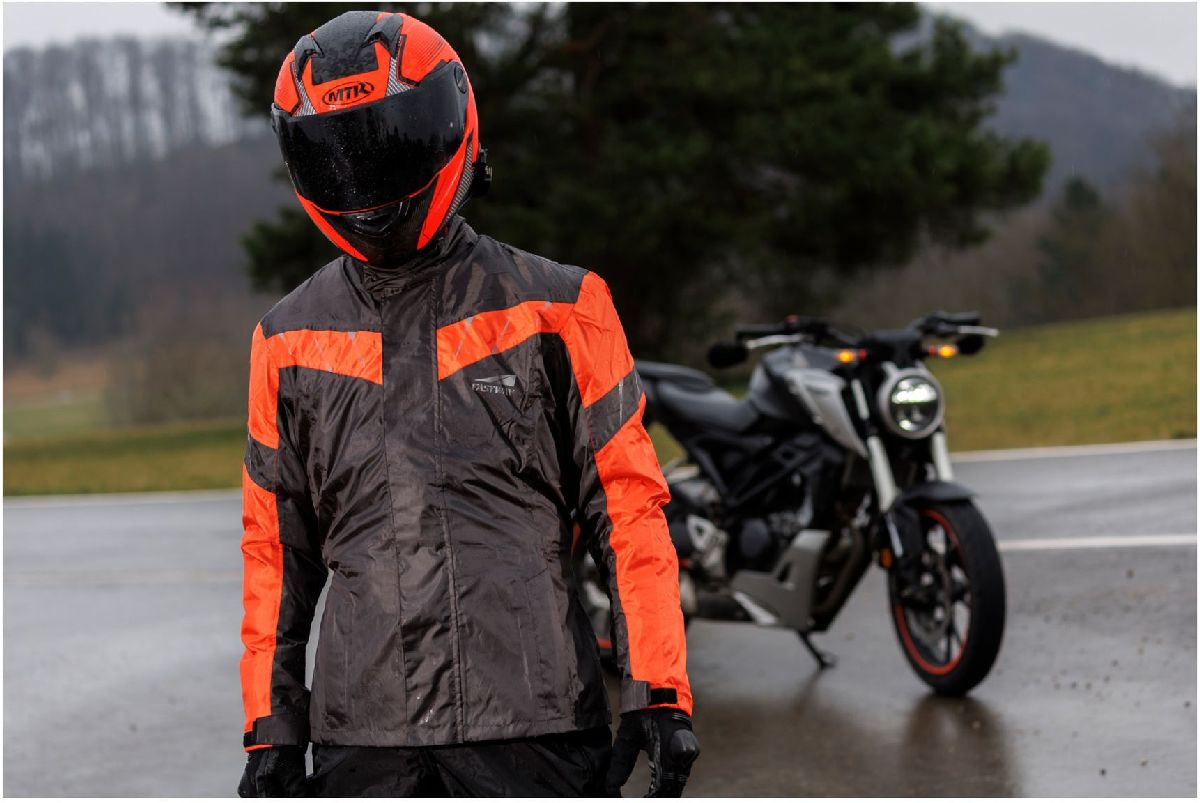 Veste Imperm�able Gris/Orange Taille XS