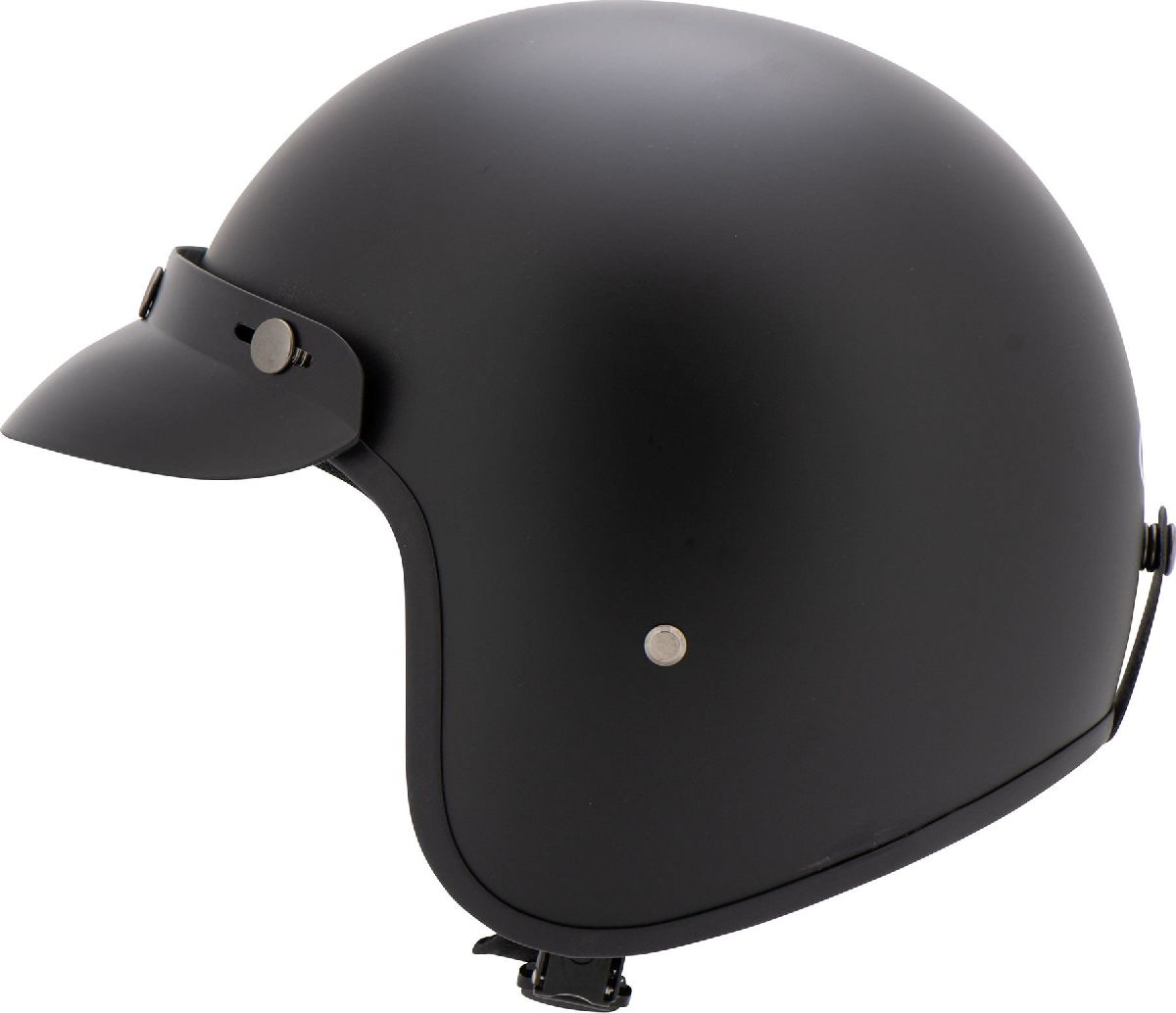 Fiber casque jet Mat/Noir