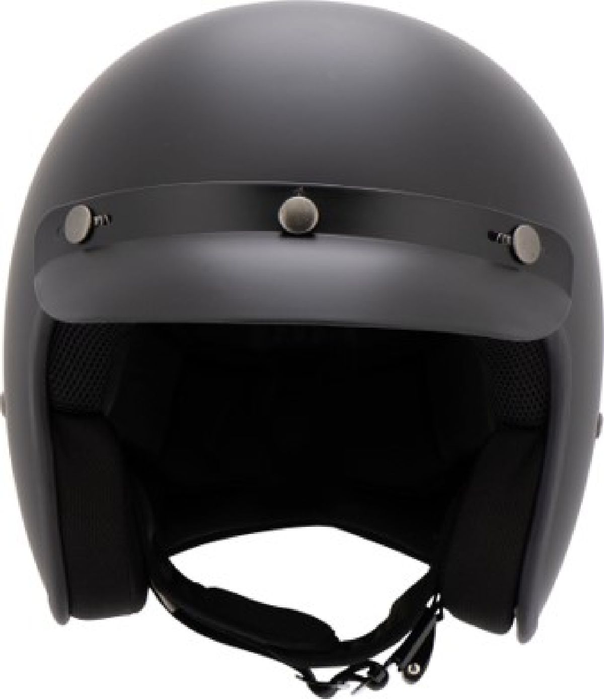 Fiber casque jet Mat/Noir