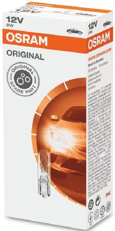 OSRAM Ampoule 12V 2W W2x4,6d