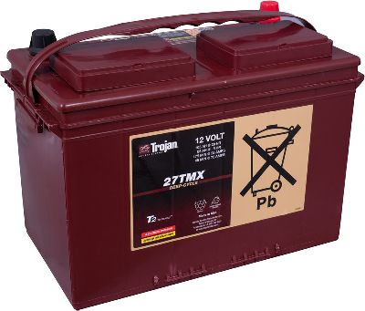 Trojan Bloc-Batterie 12V/85Ah-117Ah LxLxH 329x168x135mm/C:0