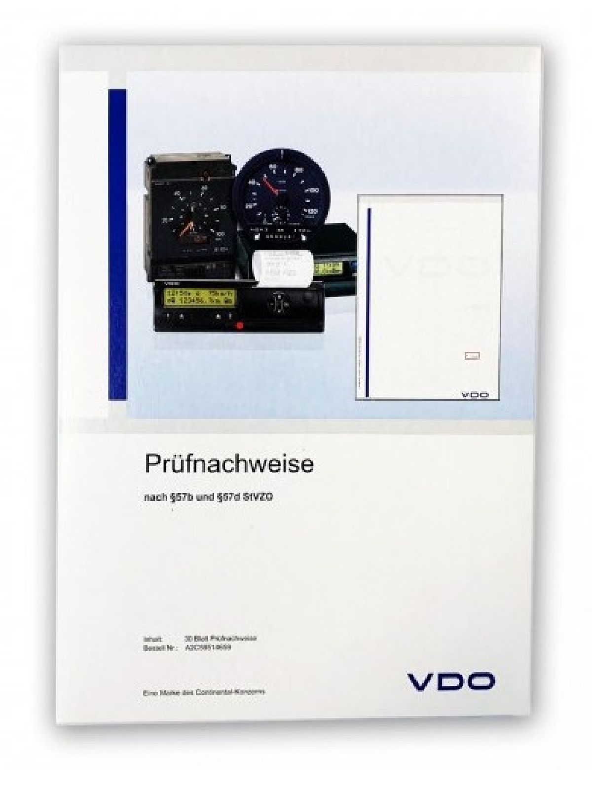 Pr&uuml;fnachweis Etikette