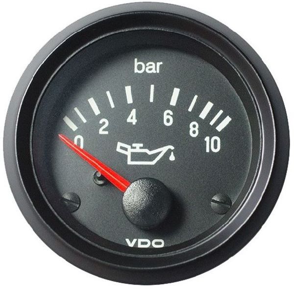 VDO Manometer Cockpit International 52 mm 10 bar 12 V Motorldruck