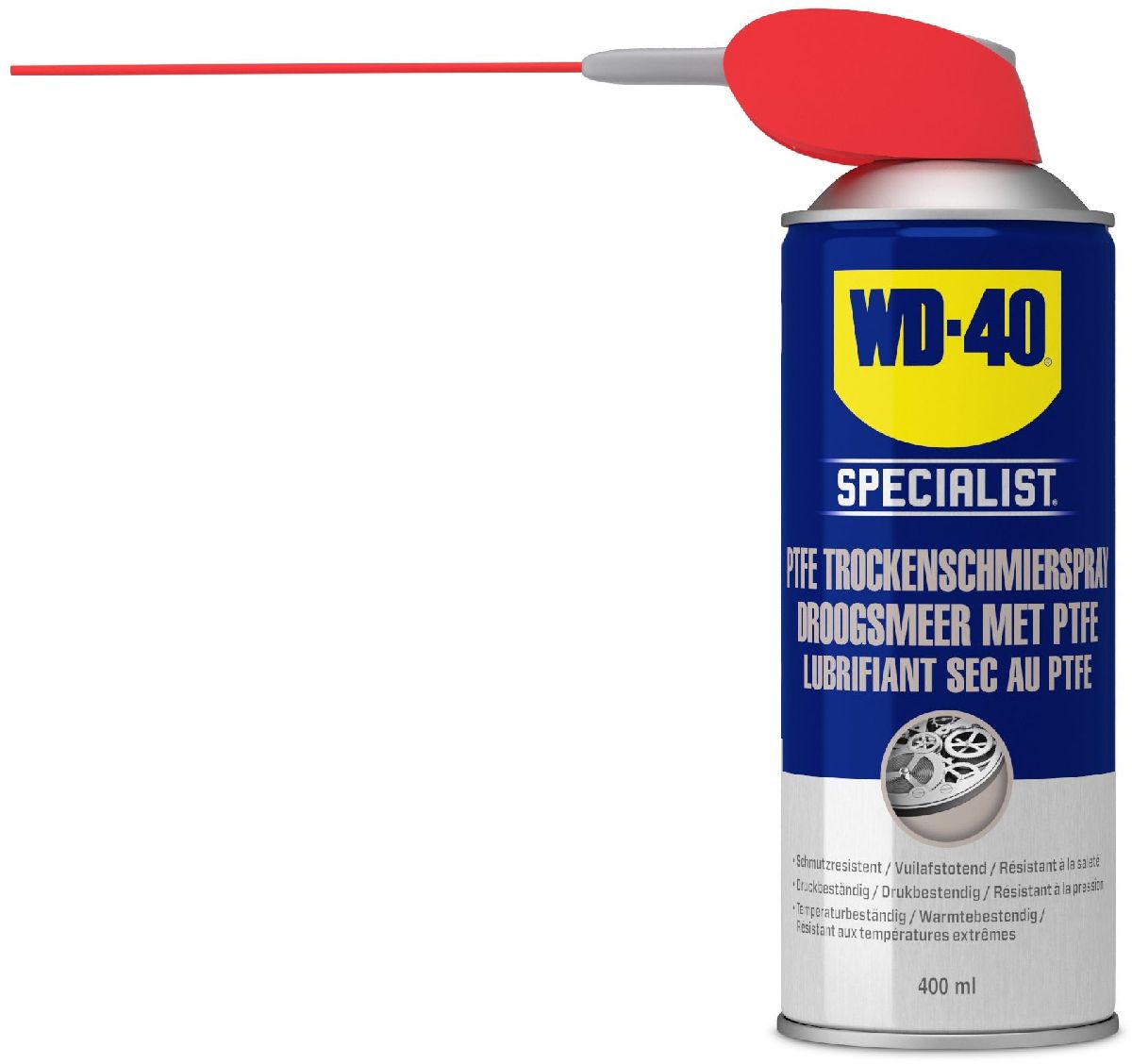 WD-40 Spec. PTFE Trockenschmierspray 400ml mit Smart Straw