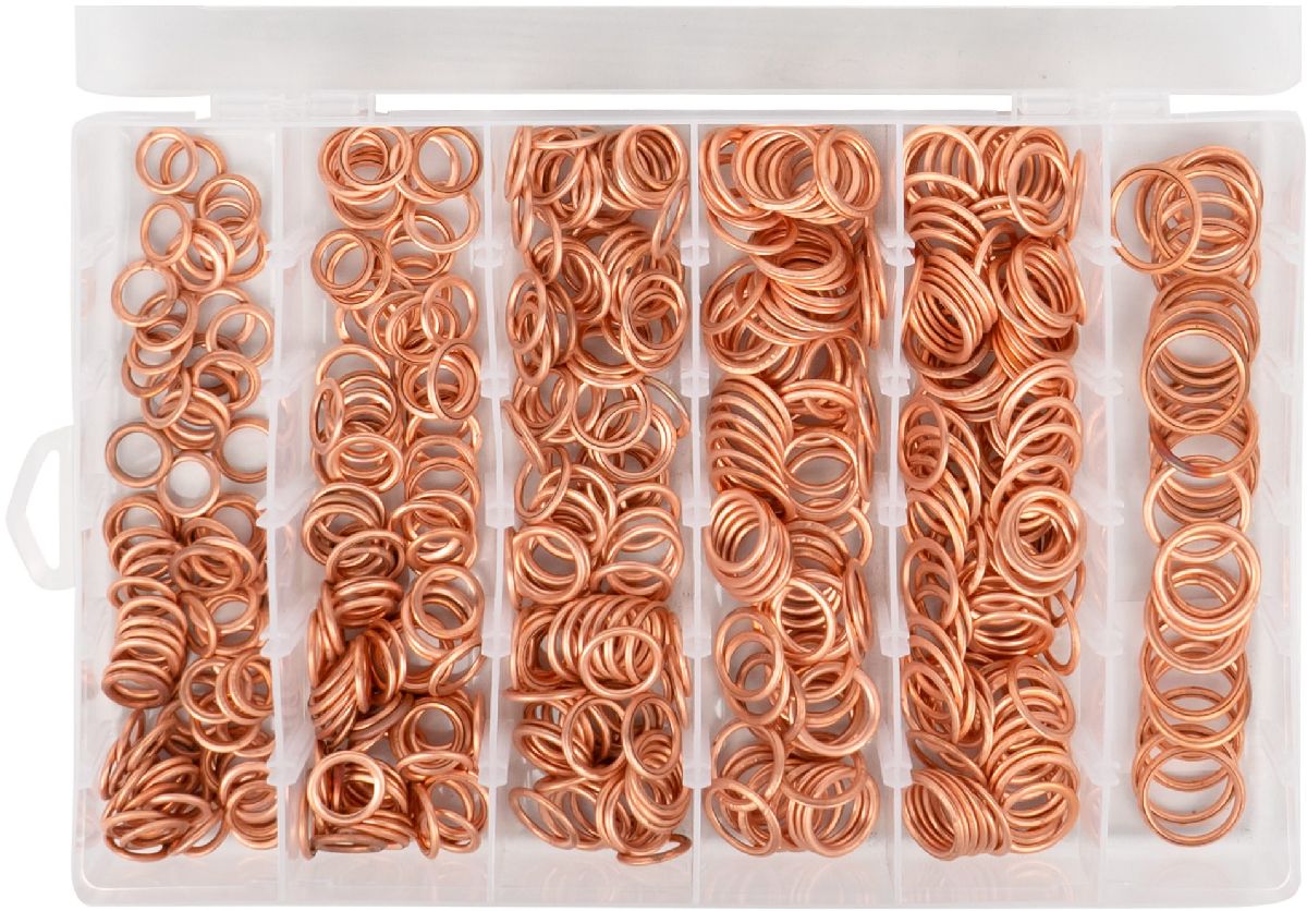 Set Kupferdichtringe �lablassschrauben 525-teilig