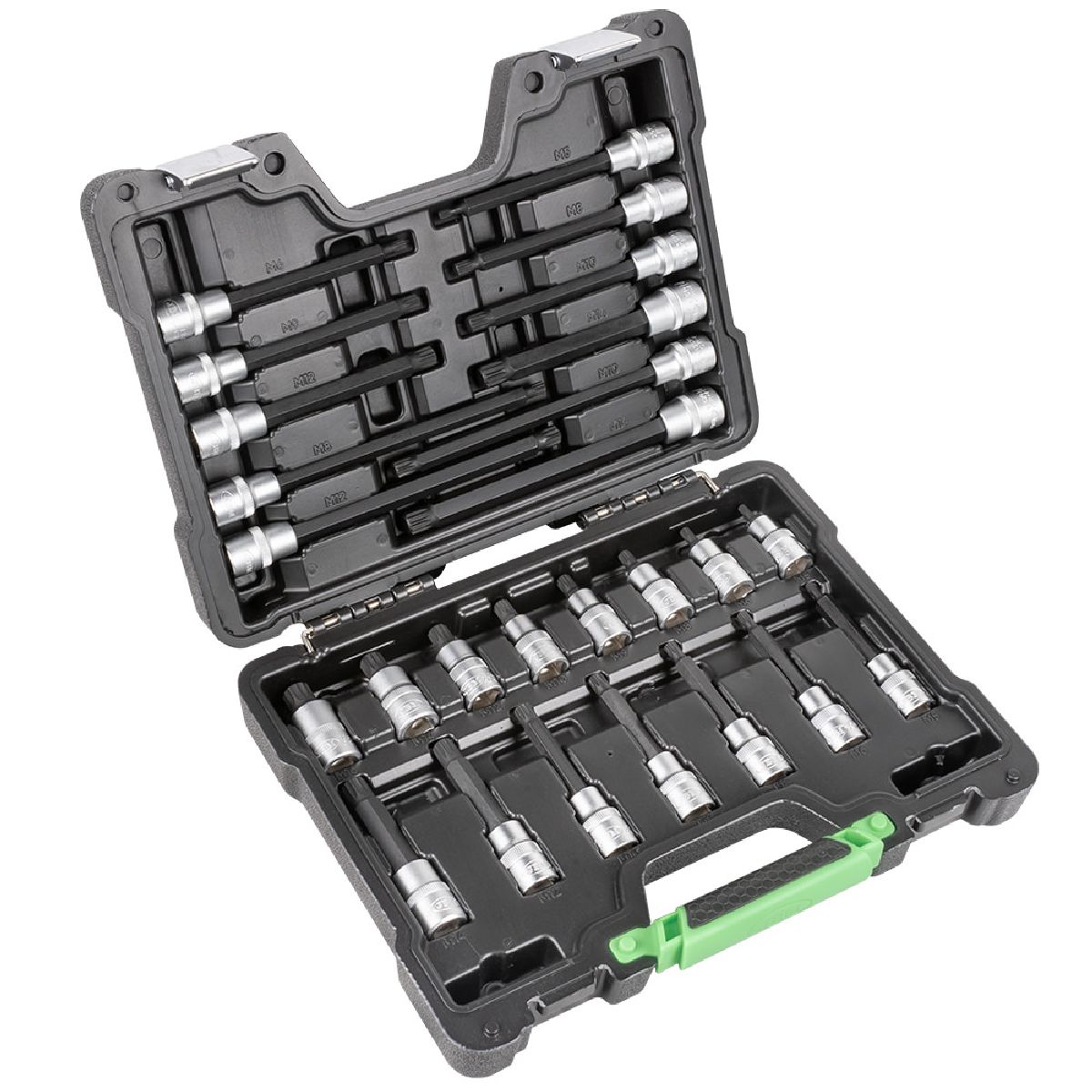 Werkzeugkoffer 1/2" 12-Kant Bits