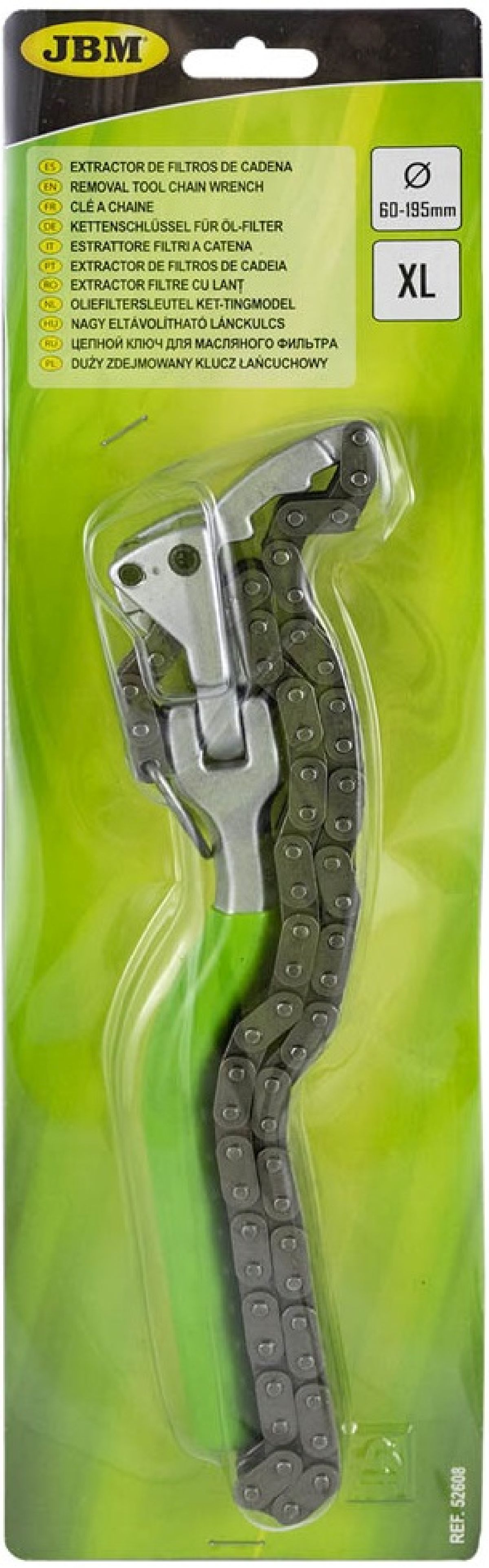 Cl  chane pour filtre  huile rglable, 60-195mm