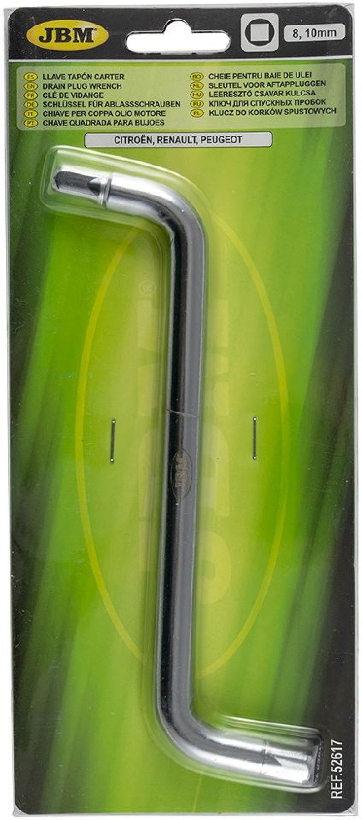 Cl� pour bouchons de vidange d'huile 