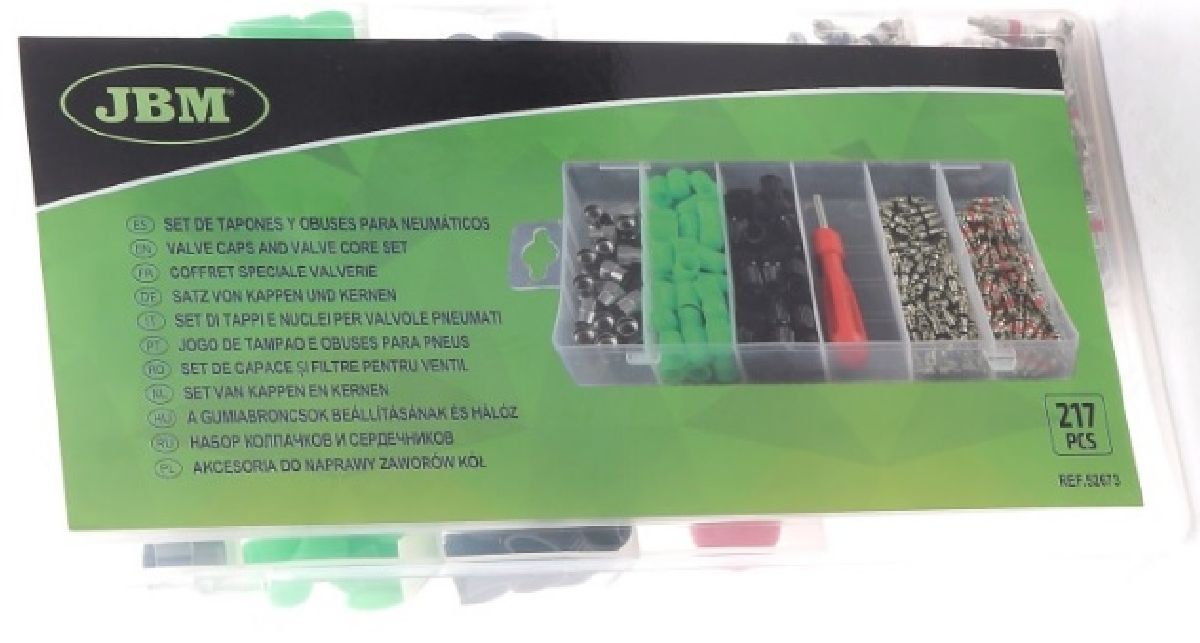 Jeu de valves et capuchons de valve 217 pices