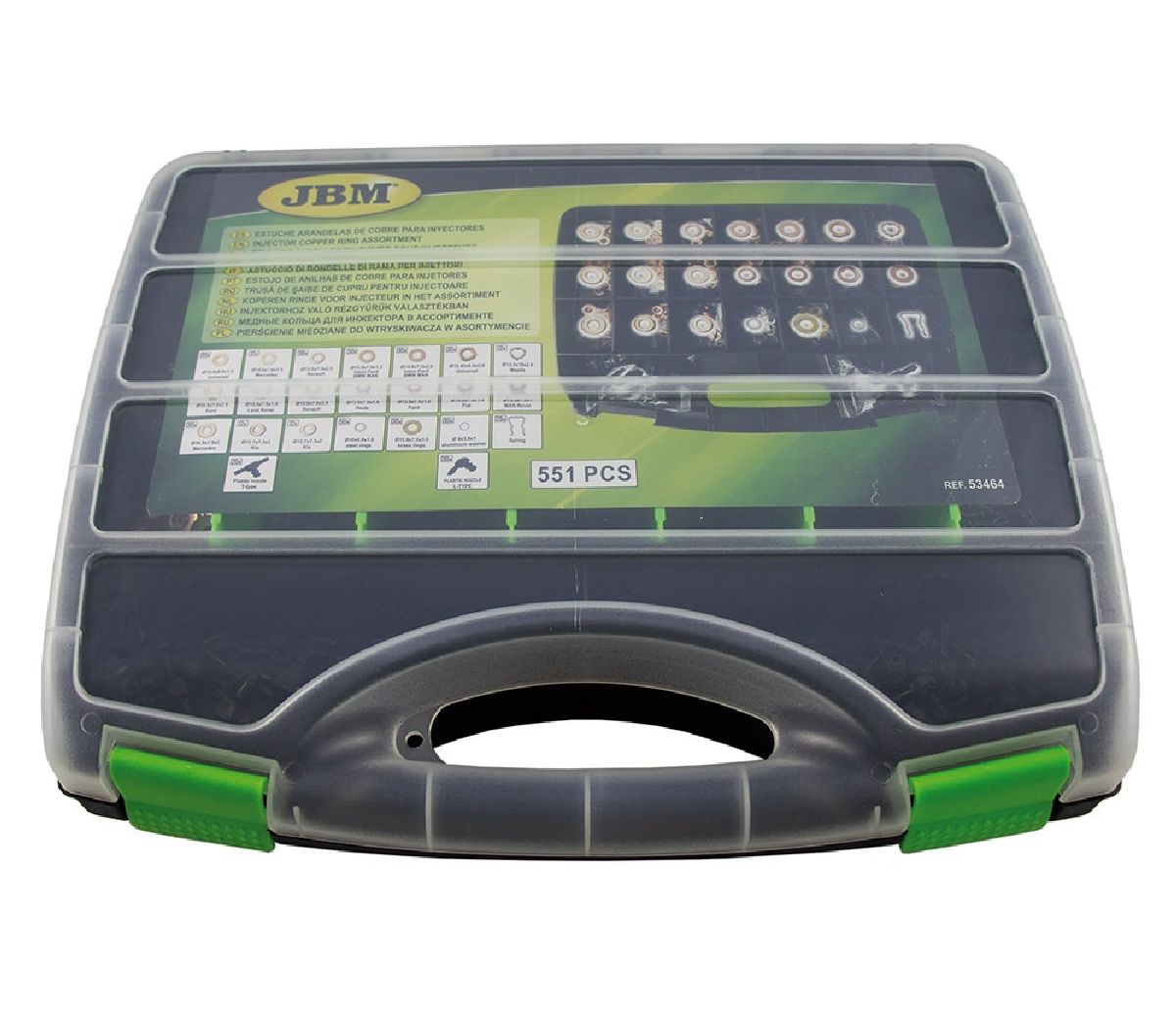 Injektor-Kupferringe Set 551-teilig
