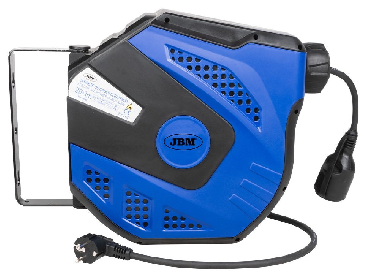 Kabel-Aufroller blau/ACHTUNG CH-ADAPTER