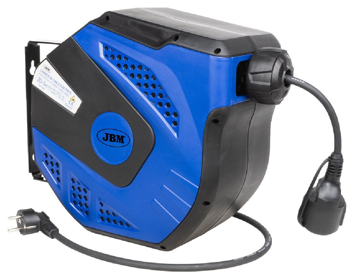Enrouleur de c�ble 230V, bleu 21m