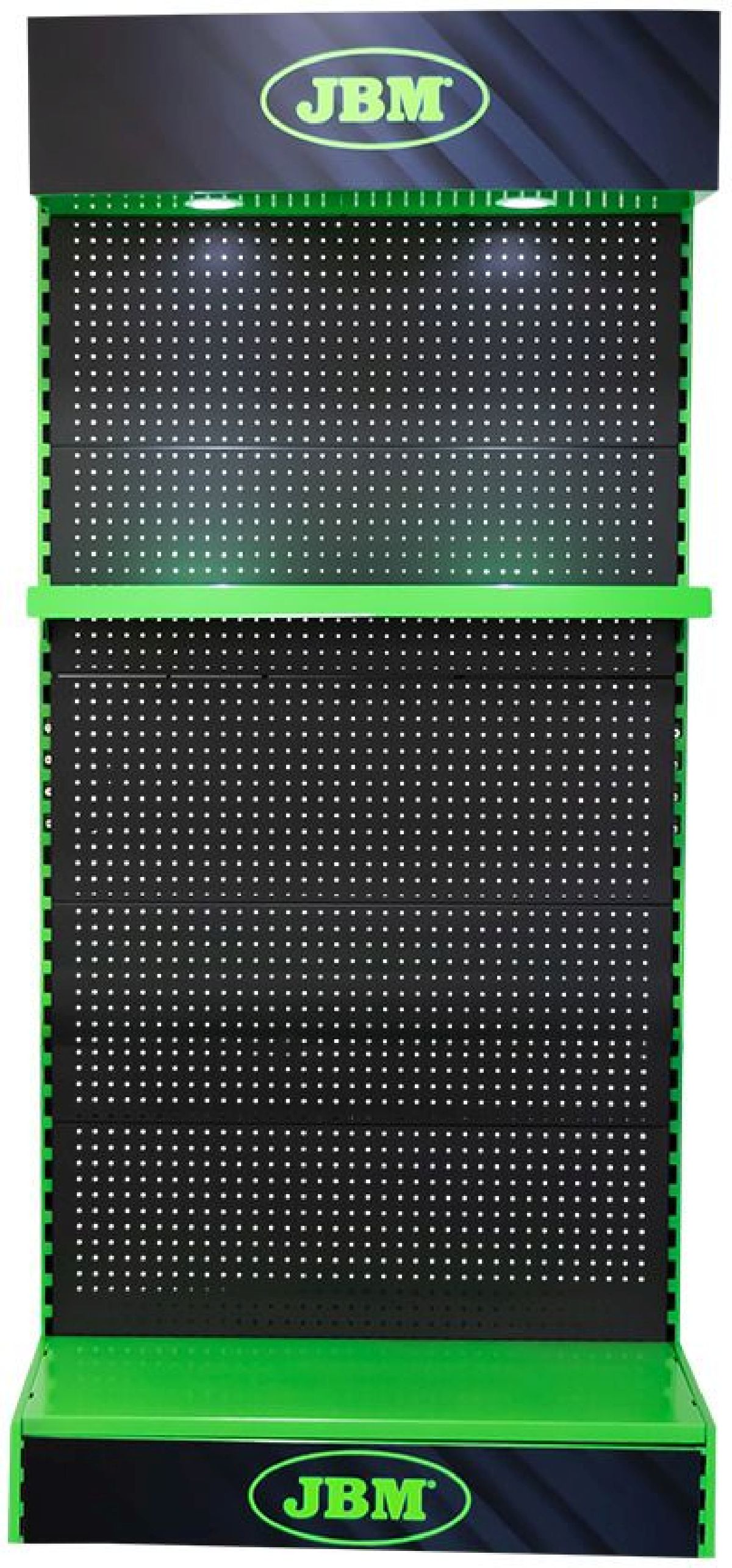 Werkzeugwand mit Beleuchtung