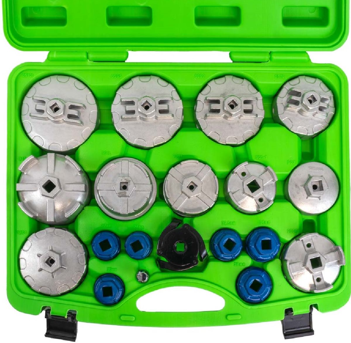 Öliflterschlüssel-Set Aluminium 19-teilig