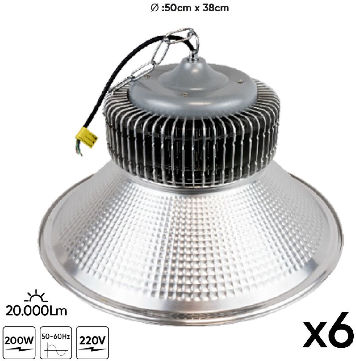 Set Industriescheinwerfer LED 6-teilig