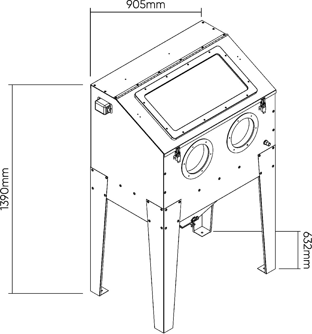 Sandstrahlreinigungsmaschine 220L