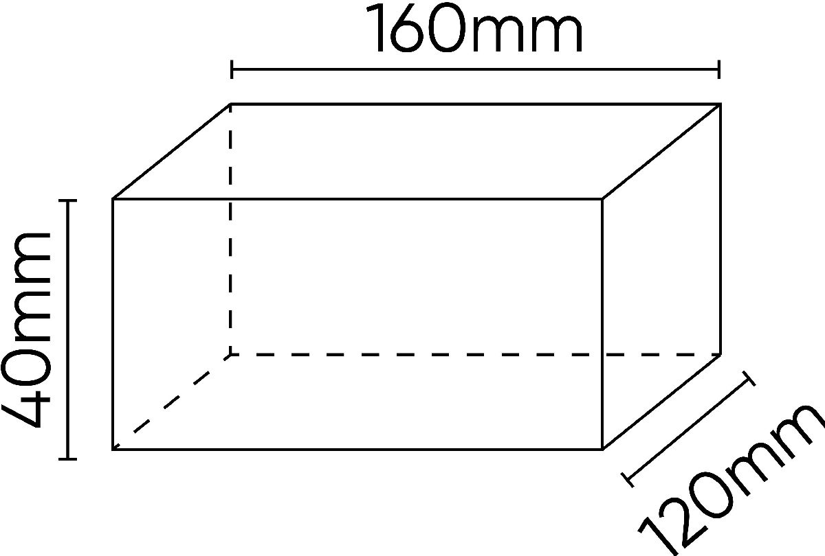 Support en caoutchouc pour pont �l�vateu 160x120x40mm