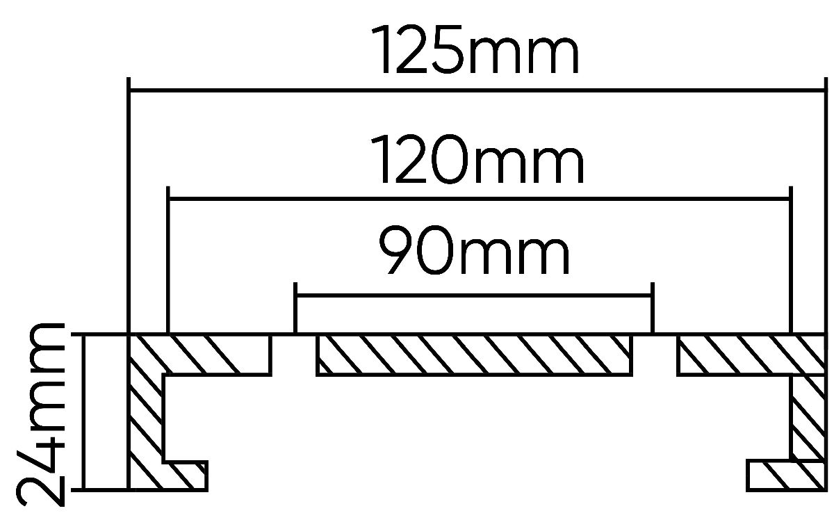 Tampon en caoutchouc pour ascenseur 125mm