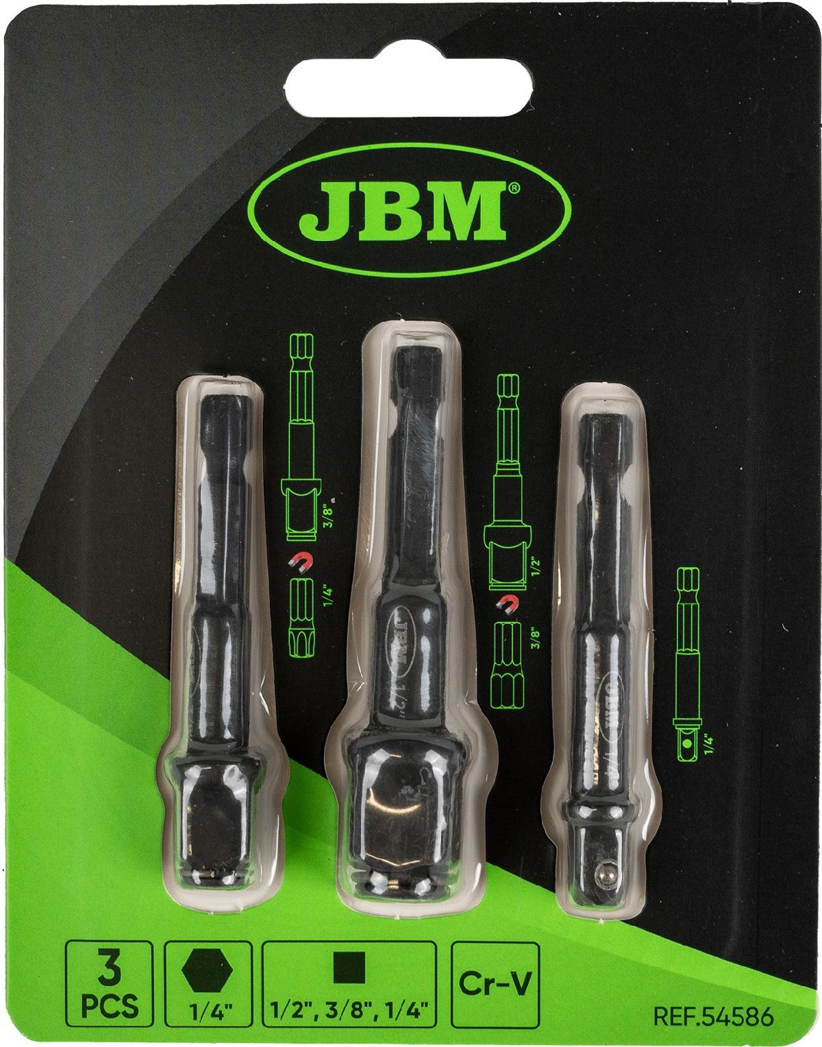 Set Steckschlsseladapter 3-teilig