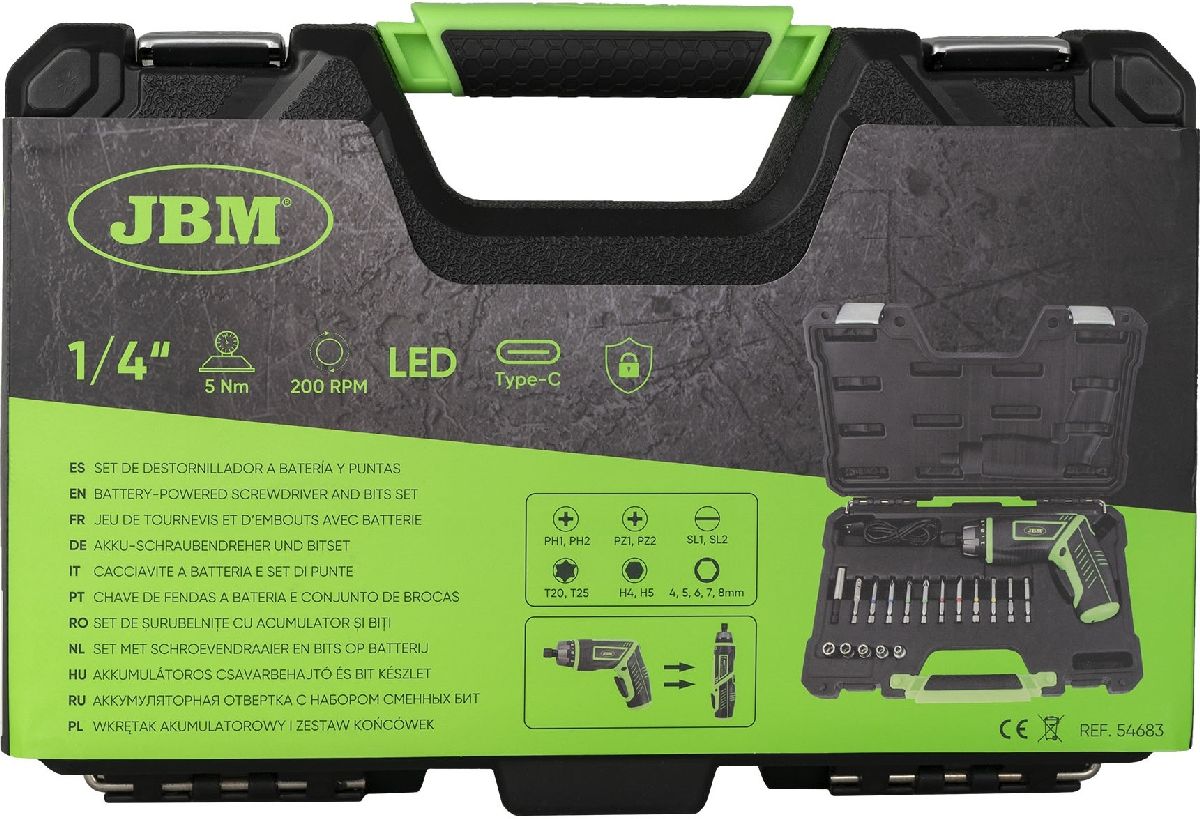 Tournevis sans fil et jeu d'embouts 16 pi�ces