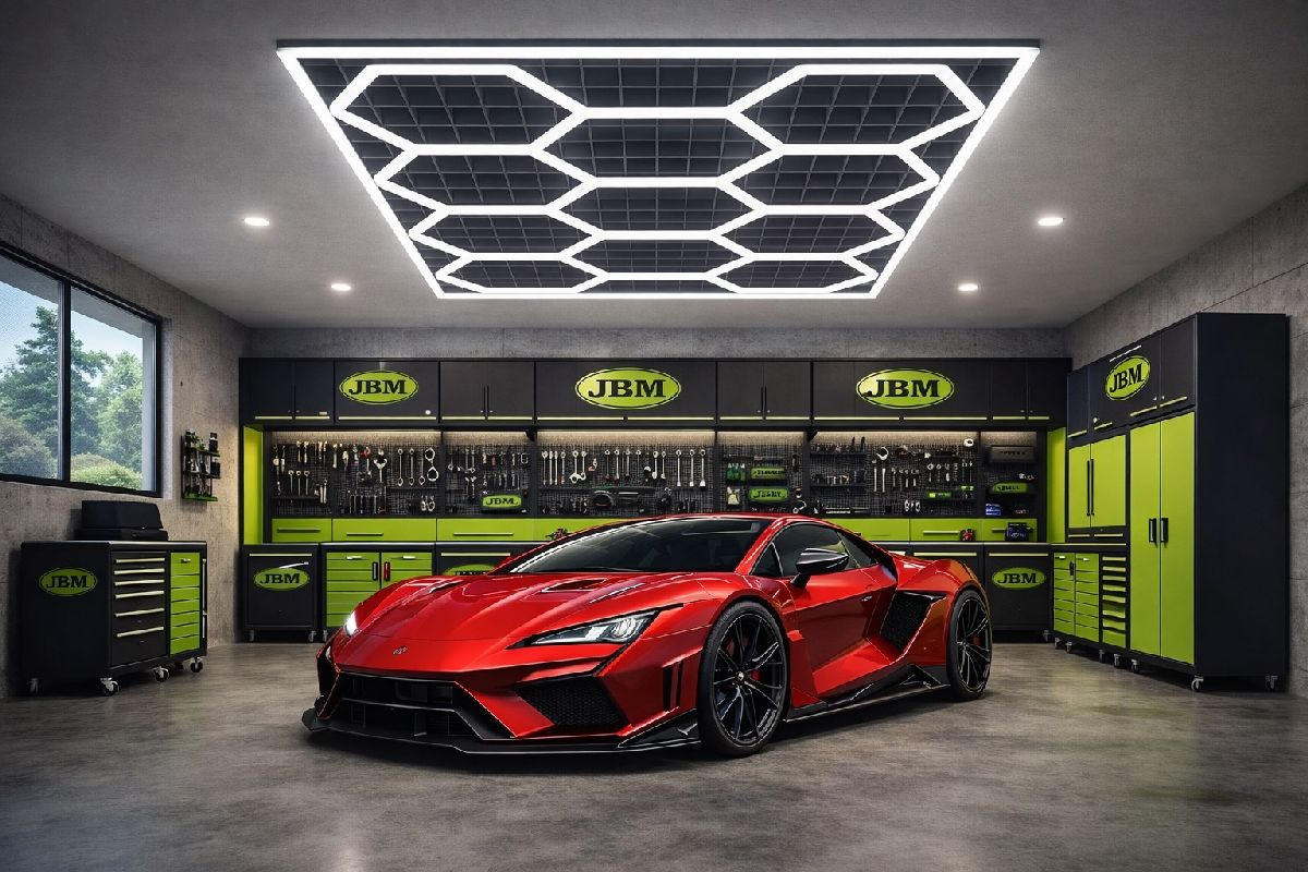 Plafonnier LED hexagonal 