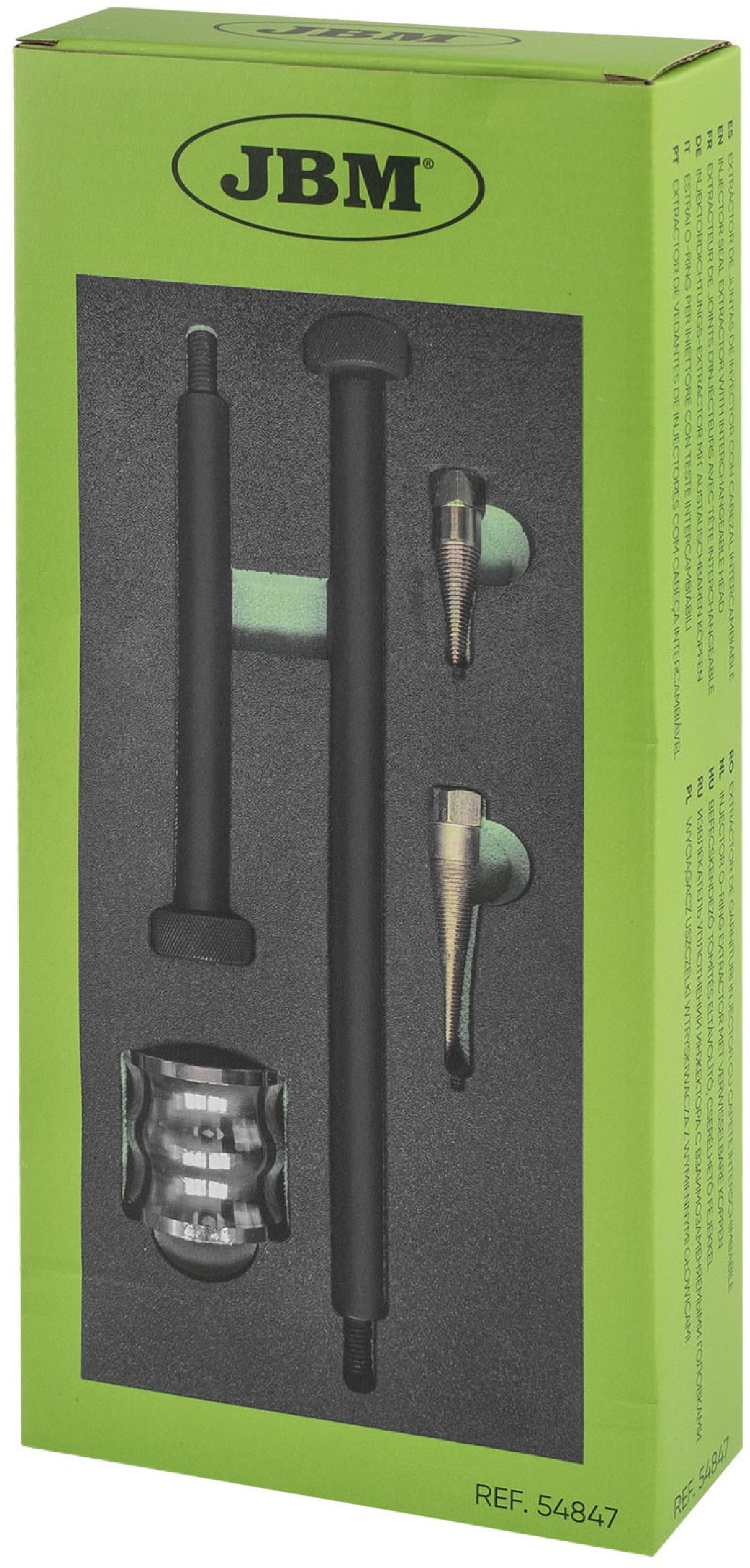 Abzieher fr Einspritzdsendichtungen mit austauschkpfe, 5-teilig