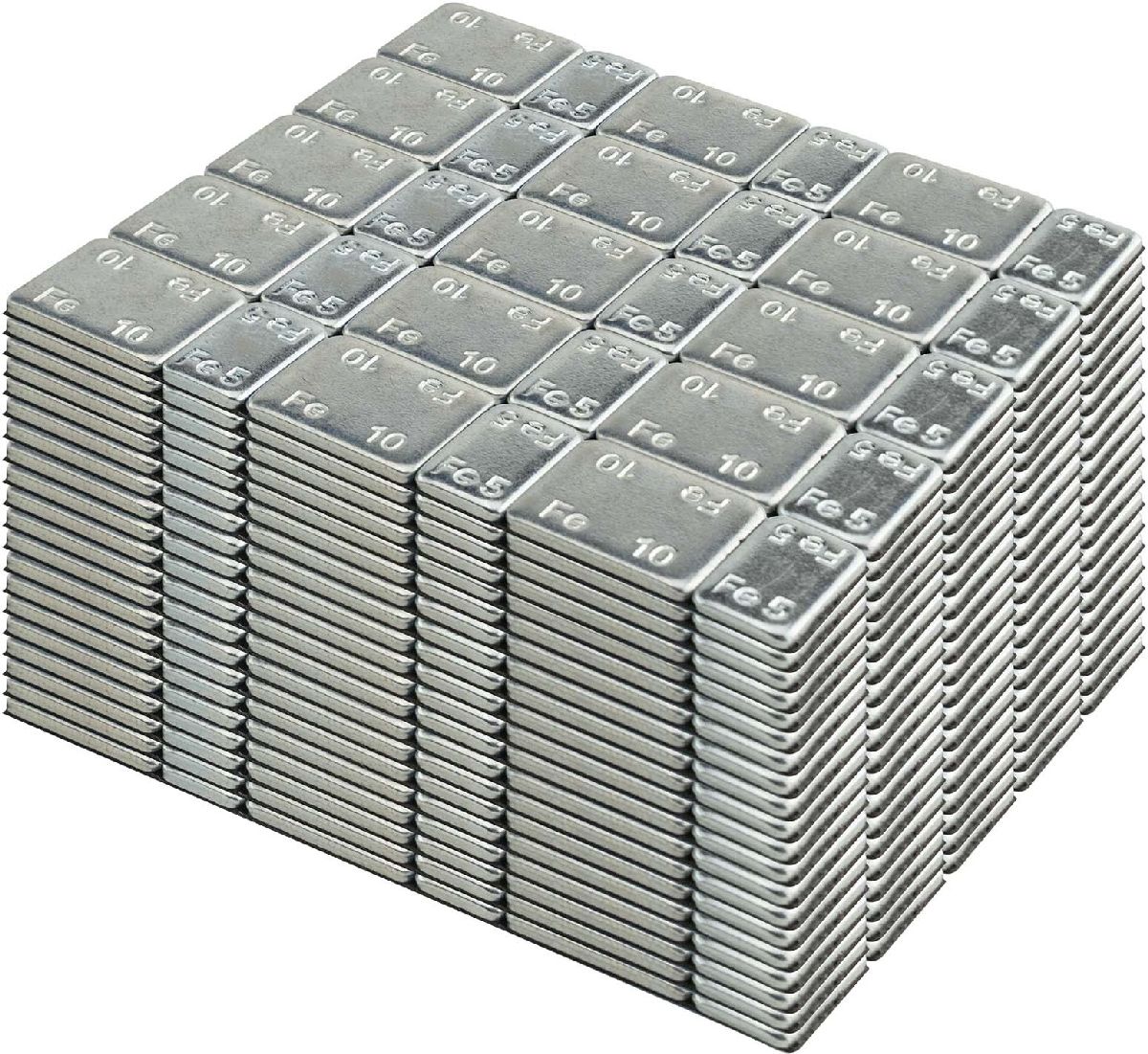 Contrepoids autocollants en fer 45Gr. (3x5 + 3x10Gr.)